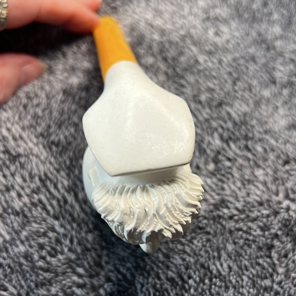 HAND CARVED MAN GENUINE BLOCK MEERSCHAUM PIPE VINTAGE MADE IN TURKEY - Picture 10 of 12